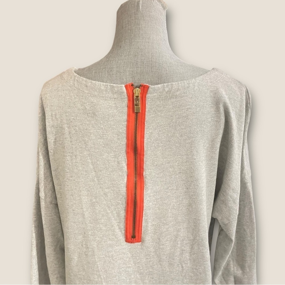 Tommy Hilfiger Gray Casual Tunic Dress Striped Pockets & Back Zipper, Size XL - Picture 8 of 13